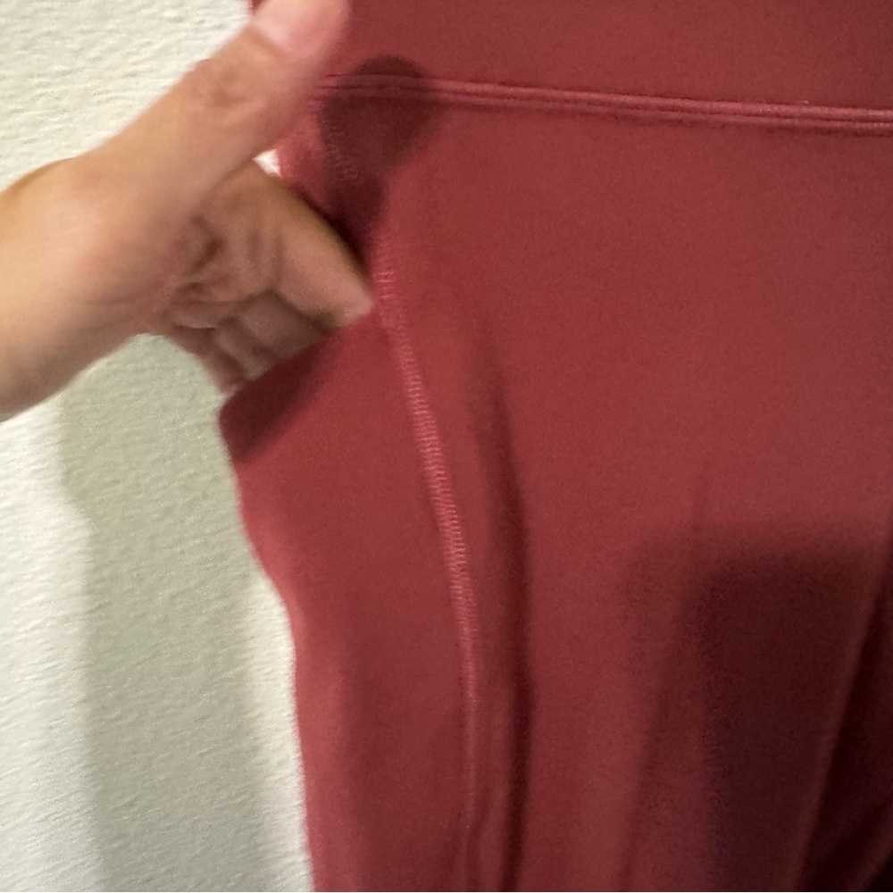 Lululemon Align High-Rise Pant with Pockets 25" Mulled Wine Workout Gym-6 - Picture 6 of 8
